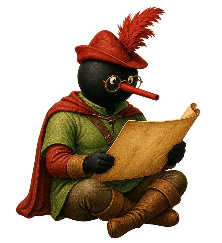 Robin Noot reading the plan